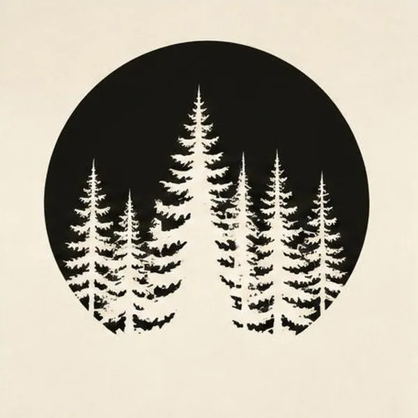 AI-illustrerat exempel för Negative Space: Otatueringade mellanrum blir en aktiv del av bilden.
