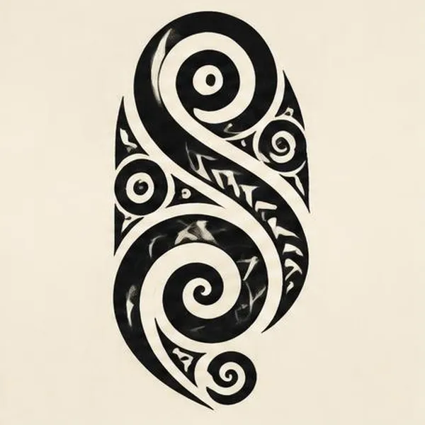 AI-illustrerat exempel för Māori / Tā Moko: En specifik māorisk tradition med levande kulturell betydelse.